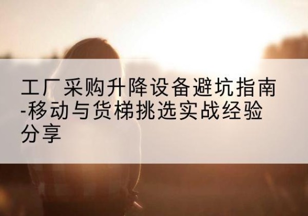 城口移动式升降机怎么选-工厂采购升降设备避坑指南-移动与货梯挑选实战经验分享