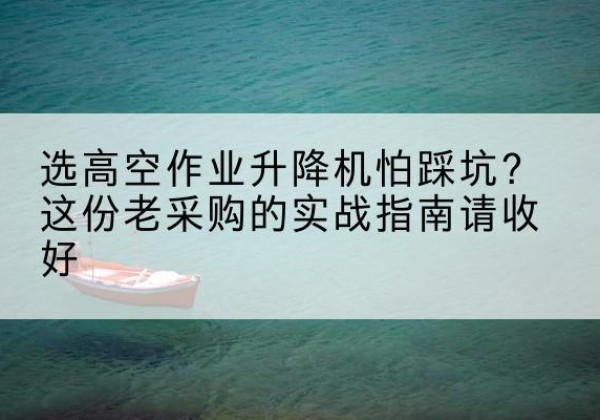 城口高空作业升降机厂家推荐-选高空作业升降机怕踩坑？这份老采购的实战指南请收好